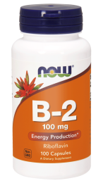 NOW Foods Witamina B2 (Ryboflawina) 100 mg (100 kap)