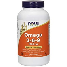 NOW Foods Omega 3-6-9 1000 mg (250 kap)