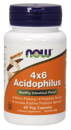 Now Foods Acidofilus 4x6 probiotyk (60 kap)(data do 30.04.2026)