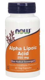 NOW Foods alpha  alfa kwas ala 250 mg( 60 kap)