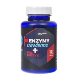 Hepatica Enzymy trawienne +probiotyk (180 kap)