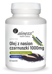 Aliness Olej z nasion czarnuszki 2%  1000 mg (60 kap)