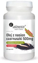 Aliness Olej z nasion czarnuszki 2%  500 mg (120 kap)