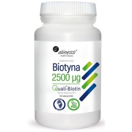 Aliness Biotyna 2500mcg QualiBiotin - (120 tab)
