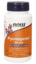 NOW Foods Pycnogenol  wyciąg z kory sosny  60 mg (50 kap)