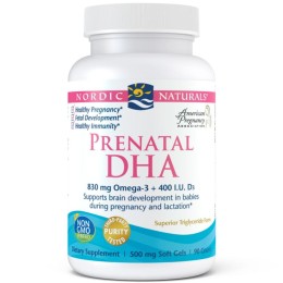 Nordic Naturals PRENATAL DHA smak truskawkowy(90 kap) 