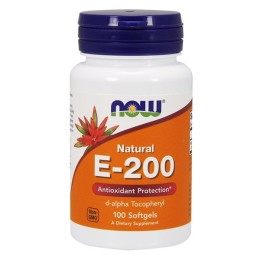 NOW Foods Witamina E 200 naturalna (100 kap)