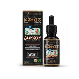 Progress Labs Witamina K2 MK-7 + D3 Forte w kroplach dla dzieci (30ml)