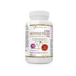 Progress Labs Aktywny Kwas Foliowy Methylo Folian 400mcg (120 kap)