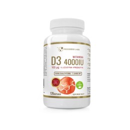 Progress Labs Witamina D3 Forte 4000IU 100mcg (120kap)