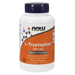 NOW Foods L-tryptofan 500 mg (60 kap)