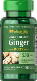 Puritan's Pride  Ginger Root  Imbir 550mg  (100 kap)