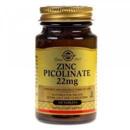 Solgar Cynk Pikolinian 22 mg (100 tab)