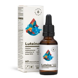 Aura Herbals Luteina + Witamina A + DHA + Zeaksantyna - krople (30ml)(data do 07.08.2026)