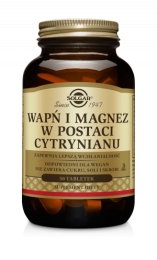 Solgar Wapń i Magnez w postaci cytrynianu (50 tab)