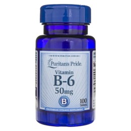 Puritan's Pride Witamina B6 50 mg  (100 tab)