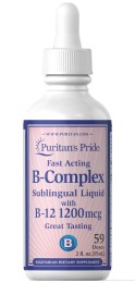 Puritan's Pride Witamina B - Complex z Wit. B12 w płynie (59 ml)
