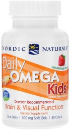 Nordic Naturals Daily Omega Kids Natural Fruit Flavor (30 kap)