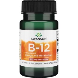 Swanson Witamina B12 500mcg - (30 kap)