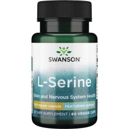 Swanson AjiPure L-Seryna 500mg - (60 kap)