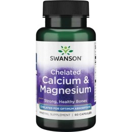 Swanson Albion Chelat Wapnia i Magnezu - (60 kap)