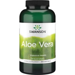 Swanson Aloe Vera Aloes 25mg - (300 kap)(data do 31.12.2026)