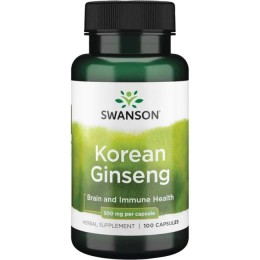 Swanson Korean Ginseng (żeń-szeń koreański) 500mg (100kap)
