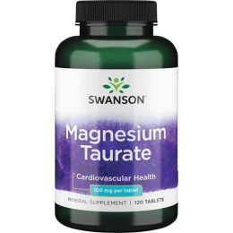 Swanson Taurynian Magnezu (Magnesium Taurate) 100mg - (120 tab)