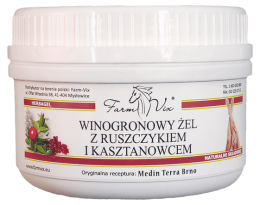Farm Vix Żel winogronowy z ruszczykiem i kasztanowcem (350g)