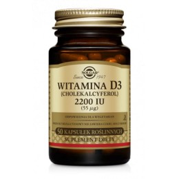 Solgar Witamina D3 2200 IU (55 µg) - (50 kaps)