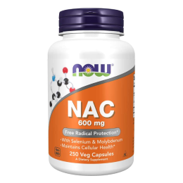 NOW Foods NAC -  N-Acetylocysteina 600 mg  (250 kap)