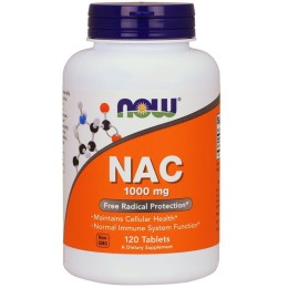 NOW Foods NAC - N-Acetylocysteina 1000 mg   (120 tab)