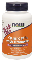 Now Foods Kwercetyna & Bromelaina  Quercetin (120 kap)