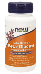 Now foods Beta-Glucans with ImmunEnhancer™ 250mg – Extra Strength (60 kap)