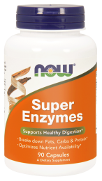 Now Foods Super Enzymes – Kompleks enzymów (90 kap)