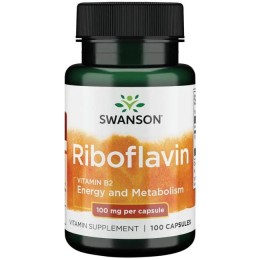 Swanson Witamina B2 Riboflavin Ryboflawina  (100kap)