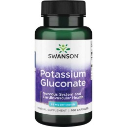 Swanson Potassium Gluconate Glukonian potasu 99mg (100kap)