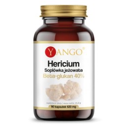 YANGO Hericium - Soplówka jeżowata  40% Beta-glukan  (90 kap)