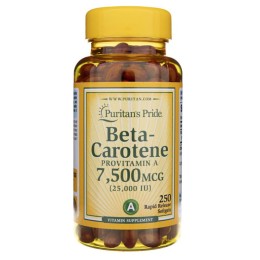 Puritan's Pride Beta - Karoten  25000 IU (250 kap)