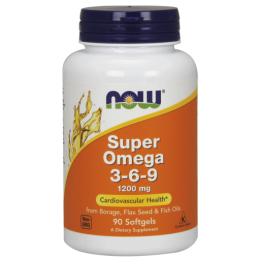 Now foods Super Omega 3-6-9 1200 mg(90 kap)