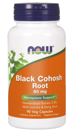 Now Foods Black Cohosh Root 80 mg Na menopauzę (90 kap)