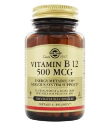 Solgar Witamina B12 500mcg (100kap)