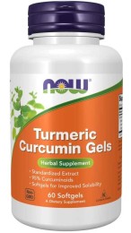Now Foods Turmeric Curcumin Gels (60 kap)