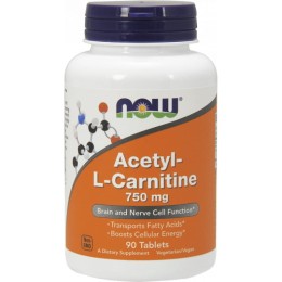 NOW FOODS Acetyl L-Carnitine 750mg (90 tab)