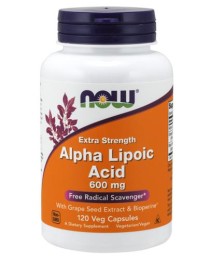 Now Foods Kwas Alfa liponowy 600 mg Alpha Ala(120kap) 