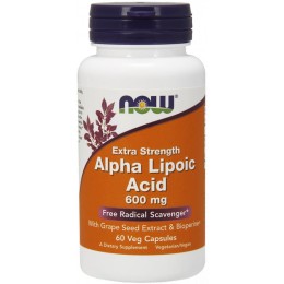 Now Foods Kwas Alfa liponowy 600 mg Alpha Ala (60kap) 