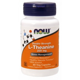 Now Foods L-Theanine Teanina 200mg  (60kap)
