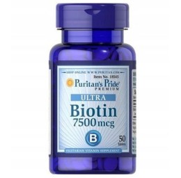 Puritan's Pride  Biotin  Biotyna 7500 mcg  (50tab) 