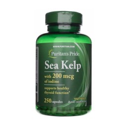 Puritan's Pride  Kelp Jod Morski 200 mcg (250kap)