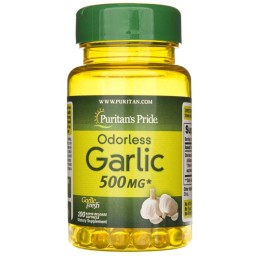 Puritan's Pride   Garlic 500 mg Czosnek Bezzapachowy (100 kap)